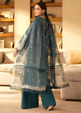 Maryum Hussain Embroidered Lawn Suits Unstitched 3 Piece - MH25LL 05 SEASHELL